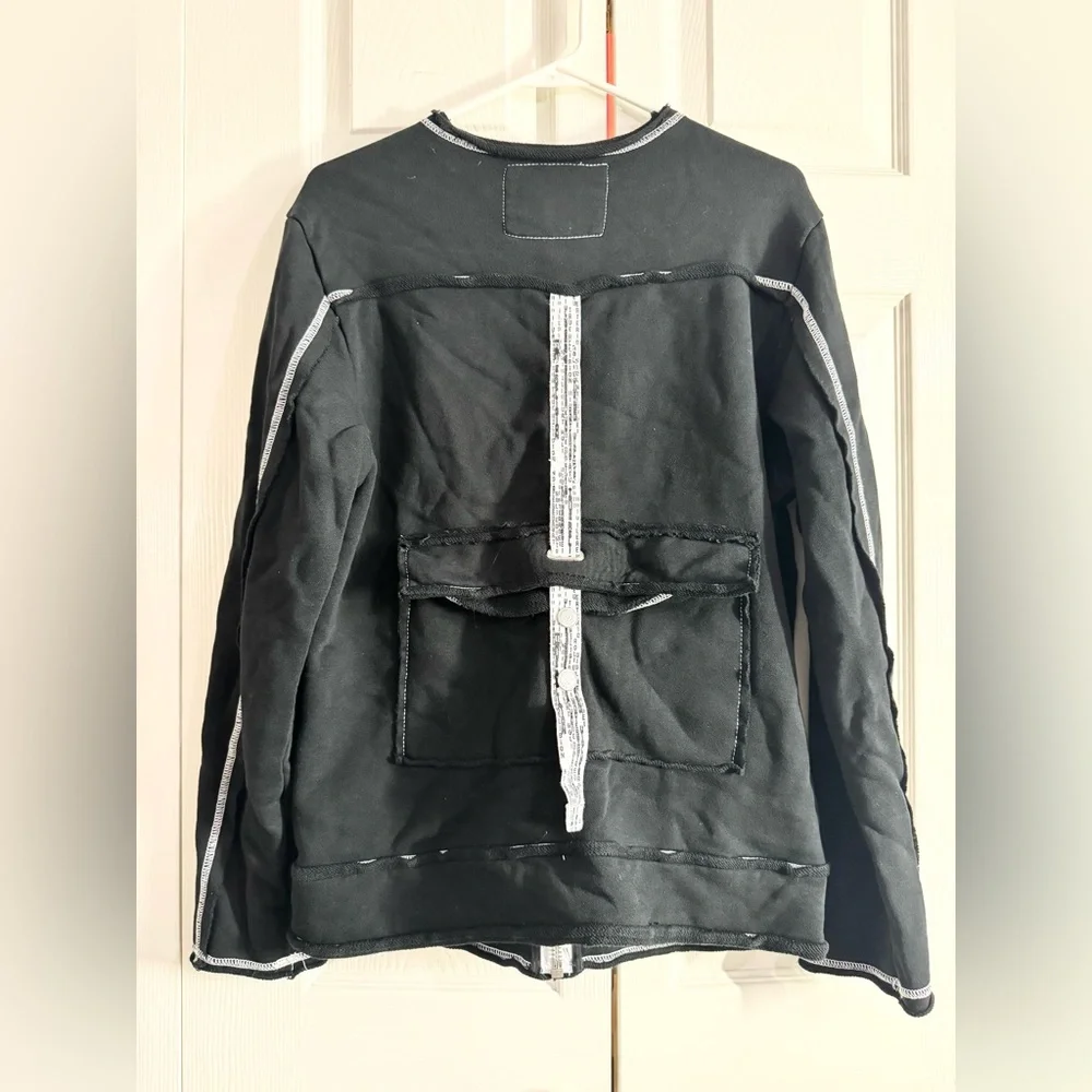True Religion Tech Drill Zip Up Sweatshirt Jacket - Small